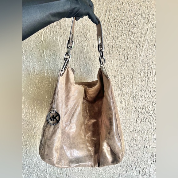 Michael Kors Metallic Shoulder Bag - Picture 1 of 8